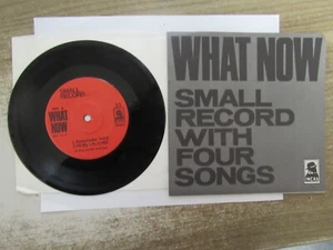 Old 33 RPM 7" Record - Incas WN-101 - What Now - Small Record With Four Songs - Imagen 1 de 2