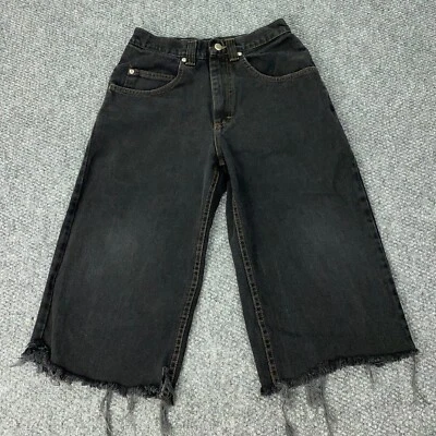 Pantalones Cortos Denim Lee Pipes De Colección Niños Grandes Negros Sueltos Patinador Grunge Corte Años 90 EE. UU. Foto 1 de 4