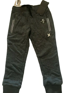 Hurley Grey Dri-Fit Solar Jogger Pants Boys Size 4 XS Pull-On Drawstring Pockets - Picture 1 of 12