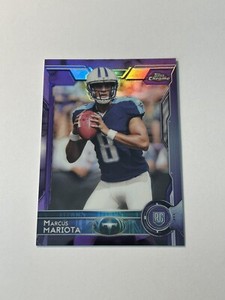Marcus Mariota 2015 Topps Chrome PURPLE Refractor #150 Rookie RC
