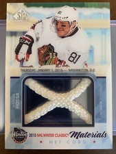 Marian Hossa 2015-16 UD SP Game Used 2015 NHL Winter Classic Net Cord /35 Oolala