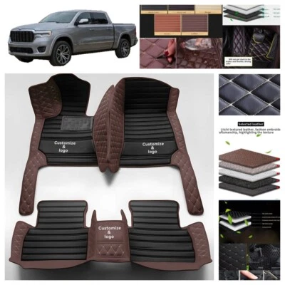 Liners For Dodge Ram 1500 Crew Cab 2010-2020 Car Floor Mats Truck Carpets Luxury — 第 1/4 张图片