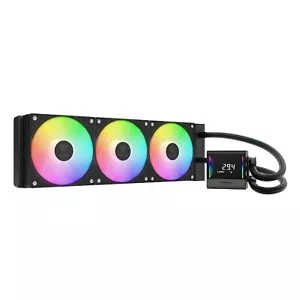 GAMDIAS CHIONE E4 360mm AIO CPU Liquid Cooler Digital Display Intel LGA - Picture 1 of 9