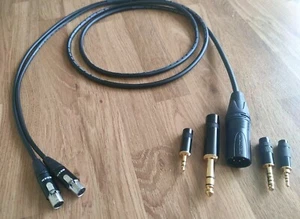 Van Damme OFC silver plated headphone Cable Audeze LCD-3 LCD-2 LCD-X LCD - Picture 1 of 7