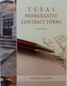 TEXAS PROMULGATED CONTRACT FORMS 5th Edition By Thomas L. Jensen *EXCELLENT* - Bild 1 von 3