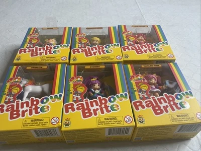 Мини-фигурки Rainbow Brite 40th Anniversary ПОЛНЫЙ набор 6 новых игрушек TLS CheeBee - Изображение 1 из 4