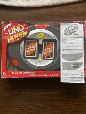 UNO Flash Electronic Card Game Mattel 2007 Complete with Cards and Manual - Image 1 of 3