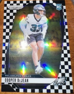 2024 Prizm Cooper DeJean Black And White Checkerboard RC Rookie Eagles - Picture 1 of 2