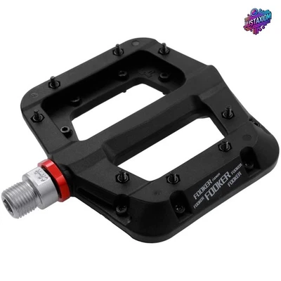 Pedales MTB ligeros de nailon con diseño antideslizante - 9/16" para seguridad y comodidad Foto 1 de 4