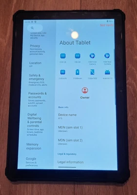 Oukitel RT5 Rugged Tablets 11000mAh 10.1" FHD+ 8GB 256GB Android 13 Tablet 16MP - Image 1 of 4
