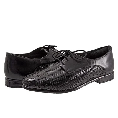 Zapatos Oxford Trotters Para Hombres Lizzie Espiga EE. UU. 7 M Cuero Negro Usados en Excelente Condición  Foto 1 de 4