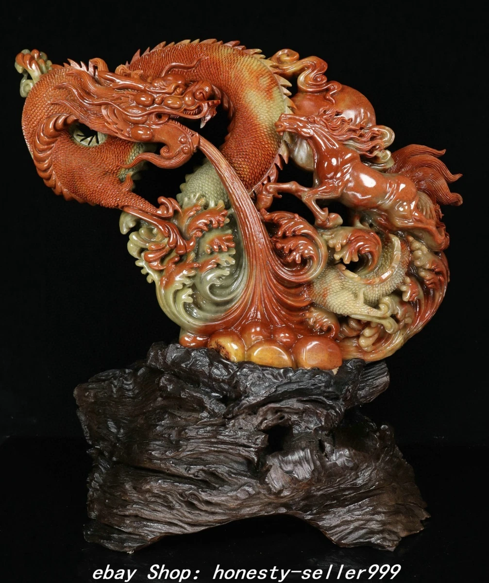 马寿山石主中国风雕像、雕像| eBay