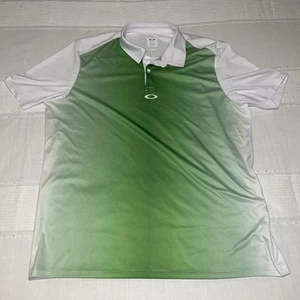 Oakley Poloshirt Herren XXL grün weiß Performance schnelltrocknend Golf Tennis Erwachsene * - Bild 1 von 7