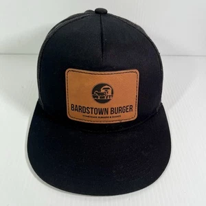 BARDSTOWN BURGER Hat Cap Black with Leather Logo Patch Kentucky - Picture 1 of 9