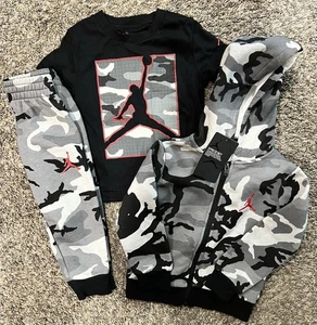 New Toddler's Nike Jordan Camouflage 3pc Sweat suit Size 2T - Picture 1 of 5