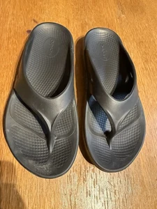 Oofos OOriginal Recovery Sandals Black M8 W10 Foam Comfort Slide Flip Flops - Picture 1 of 8