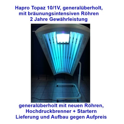 Sonnenbank Solarium Sonnenhimmel Hapro Topaz 10/1V, 2 J. Gewährleistung - Bild 1 von 4