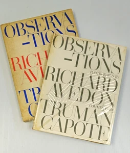 Richard AVEDON + Truman Capote HC Book OBSERVATIONS 1st Edition 1959 Slipcase - Picture 1 of 20