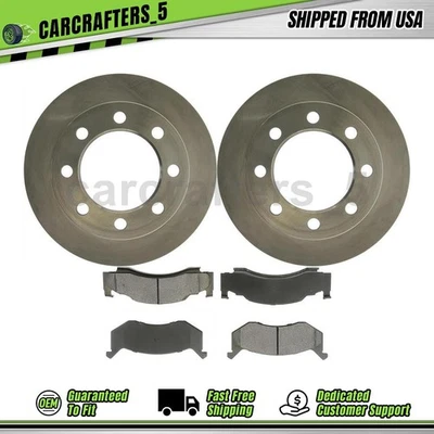 Brake Rotors Brake Pad Front For 73 74 Dodge B300 Van D200 D300 Pickup 3.7L - Image 1 of 4