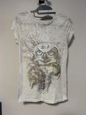 Camiseta Y2K Mudd Owl Estampada Mujer Talla L Usada en Excelente Condición Foto 1 de 4