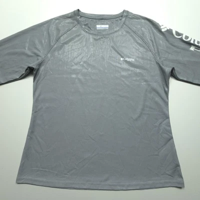 Columbia PFG Women Shirt Large Gray Ombre Omni Shade Long Sleeve Fishing Tee UPF - Image 1 of 4