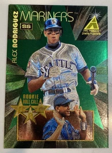 Rare 1995 Pinnacle Zenith Rookie Roll Call #1 Alex Rodriguez Rookie RC Mariners - Picture 1 of 2