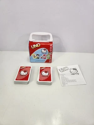 Hello Kitty UNO Deluxe Collector Tin Game, 2003 Sanrio, Complete w/ Instructions - Image 1 of 4