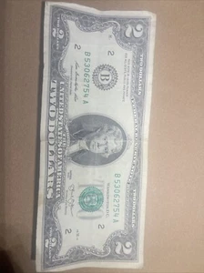 2 DOLLAR BILL  2013 SERIES B Great Condition - Picture 1 of 3