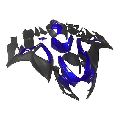 Blue Black Fairing Kit For Suzuki GSXR600 GSXR750 2006 2007 Injection Bodywork - Image 1 of 4