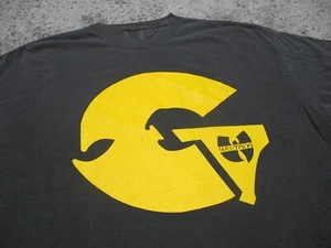 GZA Genius x Wu-Tang Clan retro vintage faded/washed black t-shirt men's sz XXL - Picture 1 of 6