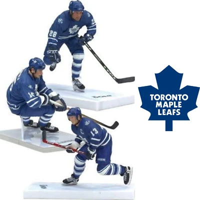Эксклюзивный комбинированный набор фигурок Mcfarlane NHL Toronto Maple Leafs упаковка 3 шт.  - Изображение 1 из 4