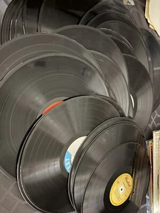 50 Random 12” Vinyl Records No Jackets Used for Crafts or Decoration - Picture 1 of 1