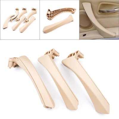 Beige Interior Door Handle Trim For 2004-2012 BMW E90 328i 325i 335i Sedan Wagon Foto 1 de 4