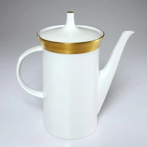 Vntg. MCM Rosenthal Germany Porcelain "Ascot" Coffee Pot, 9.5"H - Picture 1 of 6