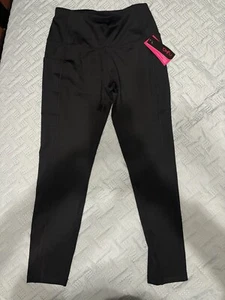 New w Tags! RYKA Women's Sz Medium Black Leggings With Pockets - Picture 1 of 3