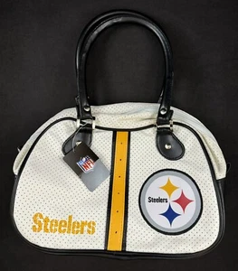 Pittsburgh Steelers Official NFL Football Bowler Satchel Handbag Purse - Picture 1 of 3