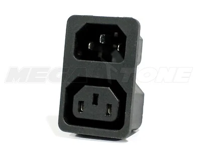 MEGATONE ELECTRONICS (1 PC) 10A/250VAC IEC320 C13/C14 Snap-In Male/Female Plug Connector USA SELLER!