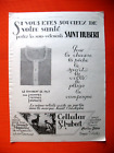 PUBLICITE DE PRESSE SAINT HUBERT SOUS-VETEMENTS POUR LA CHASSE LE SPORT AD 1924