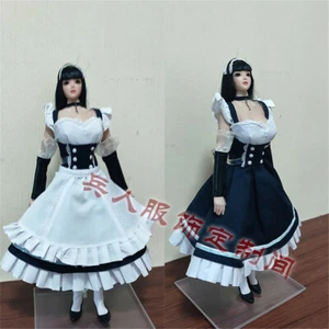 1:6 Maid Cosplay Female Apron Dress Outfit Clothes For 12"PH TBL JO Figure Body - Picture 1 of 6