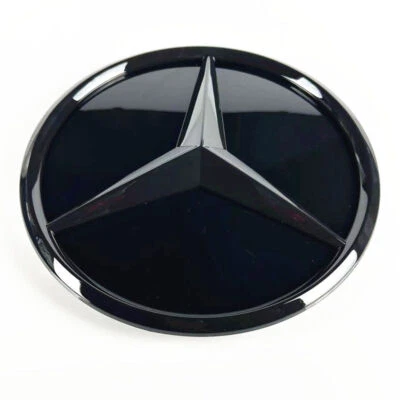 Gloss Black Star Mirror Front Grilles Badge Emblem For GLC GLE GLS Grille 15-19 - Image 1 of 4