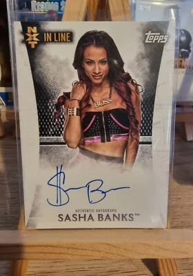 Sasha Banks Autograph Card 2015 WWE Topps Undisputed Rookie Autograph - Image 1 of 2