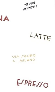 Caffe Latte Coffee Words on White Wallpaper EU4872 - Picture 1 of 3
