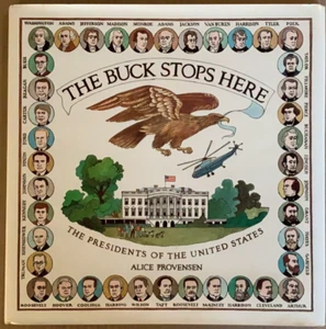 Sehr guter Erhaltungszustand 1990 Hardcover in einer DJ-Erstausgabe Buck hält hier an US-Präsidenten Alice Provensen - Bild 1 von 9