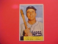 1954 Bowman Pee Wee Reese Trading Card Baseball #58 Brooklyn Dodgers N148