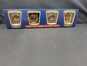 New York Mets Shot Glass Set of 4 MLB Collector Set Baseball - Picture 1 of 2