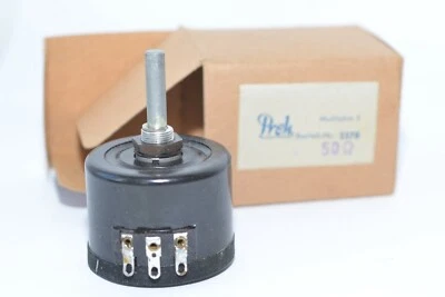 Vintage Bakelite Potentiometer Preh Typ Multiohm 5, 50 Ω lin., Variable Resistor - Bild 1 von 4