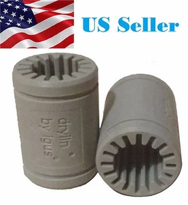 2 pezzi stampante 3D polimero solido LM12UU cuscinetto - albero 12 mm - Igus Drylin RJ4JP-01-12 - Foto 1 di 1