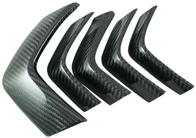 Cubiertas de radiador de fibra de carbono MOS y protector de parrilla para Yamaha SMAX 12-20 Foto 1 de 4