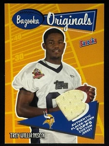 TROY WILLIAMSON 2005 Topps Bazooka Originals Rookie RC Worn Jersey Relic #BO-TW - Picture 1 of 2
