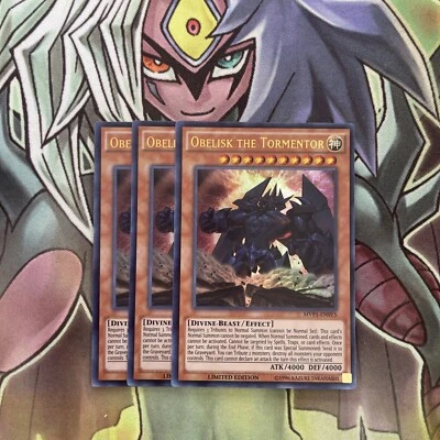 MVP1-ENSV5 x3 Obelisk the Tormentor Ultra Rare Excellent Conditon Yugioh - Image 1 of 2
